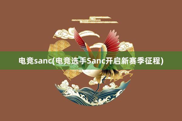 电竞sanc(电竞选手Sanc开启新赛季征程)